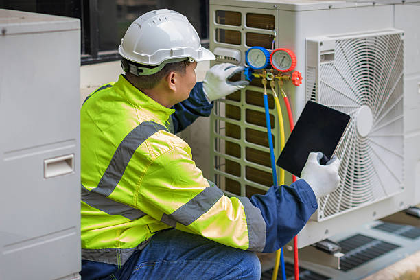 Professional Hvac Maintenance technician working in Cedar Springs, MI